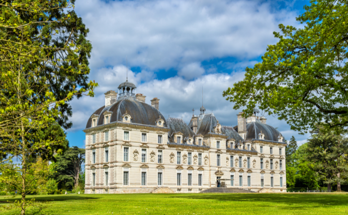 Castelo de Cheverny no Vale do Loire